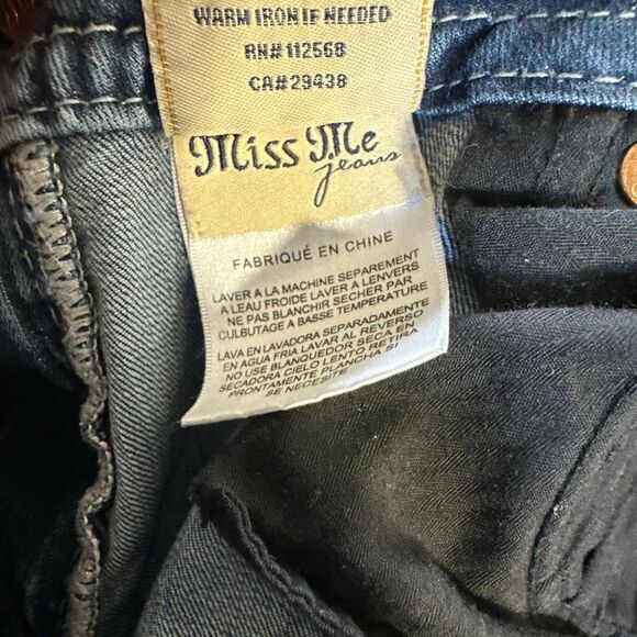 Miss Me Women’s Jeans size 30 Mid Rise Skinny Embellished Denim Pockets ME8545SR - Picture 12 of 12
